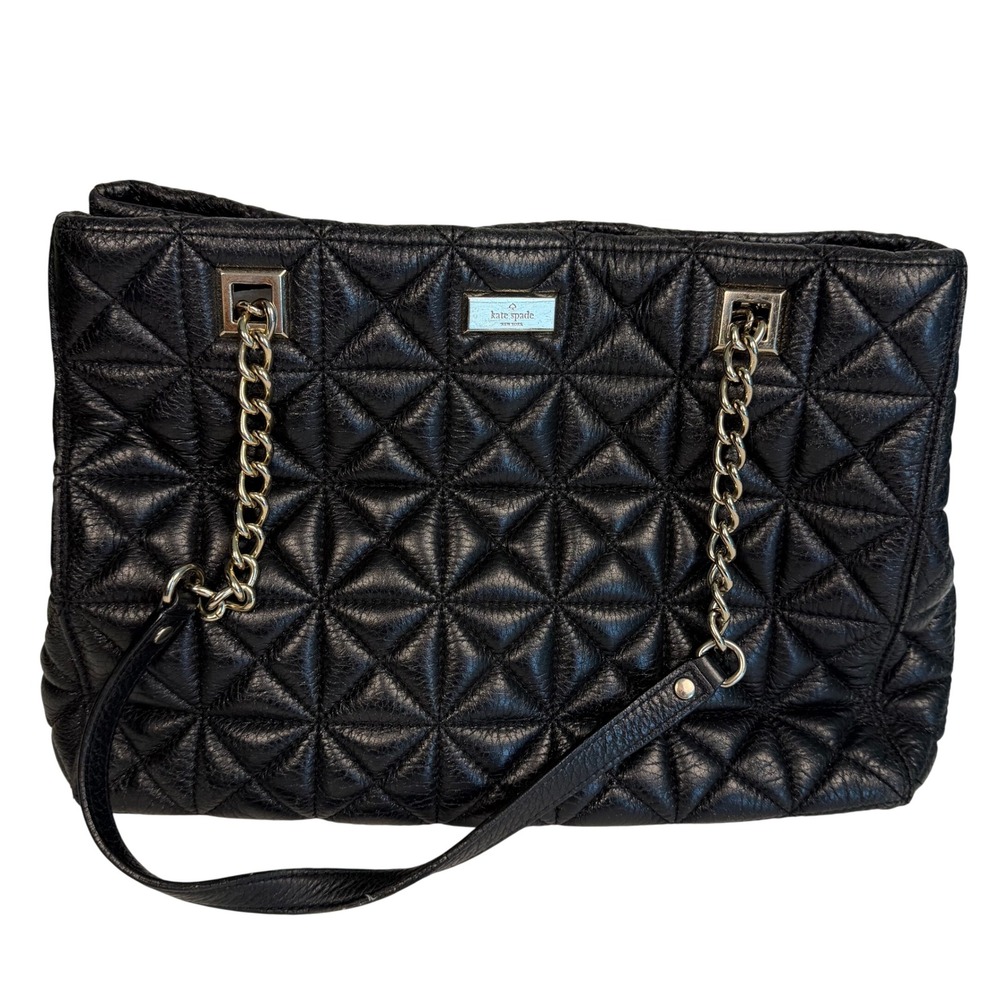 Kate Spade New York Sedgwick Place‎ Phoebe Shoulder Bag Black Quilted Leather